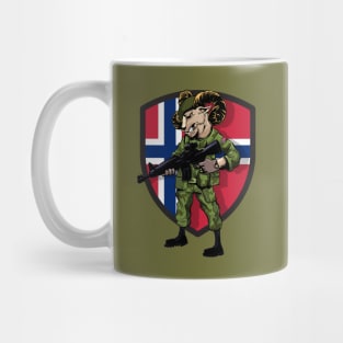 Scandinavian Troopers Norway Military Mascot Mug